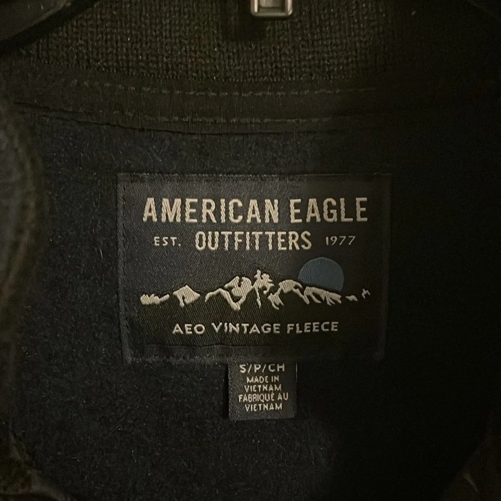 American Eagle Outfitters‎ Men’s AEO Vintage Fleece Full Zip Jacket Coat men’s S